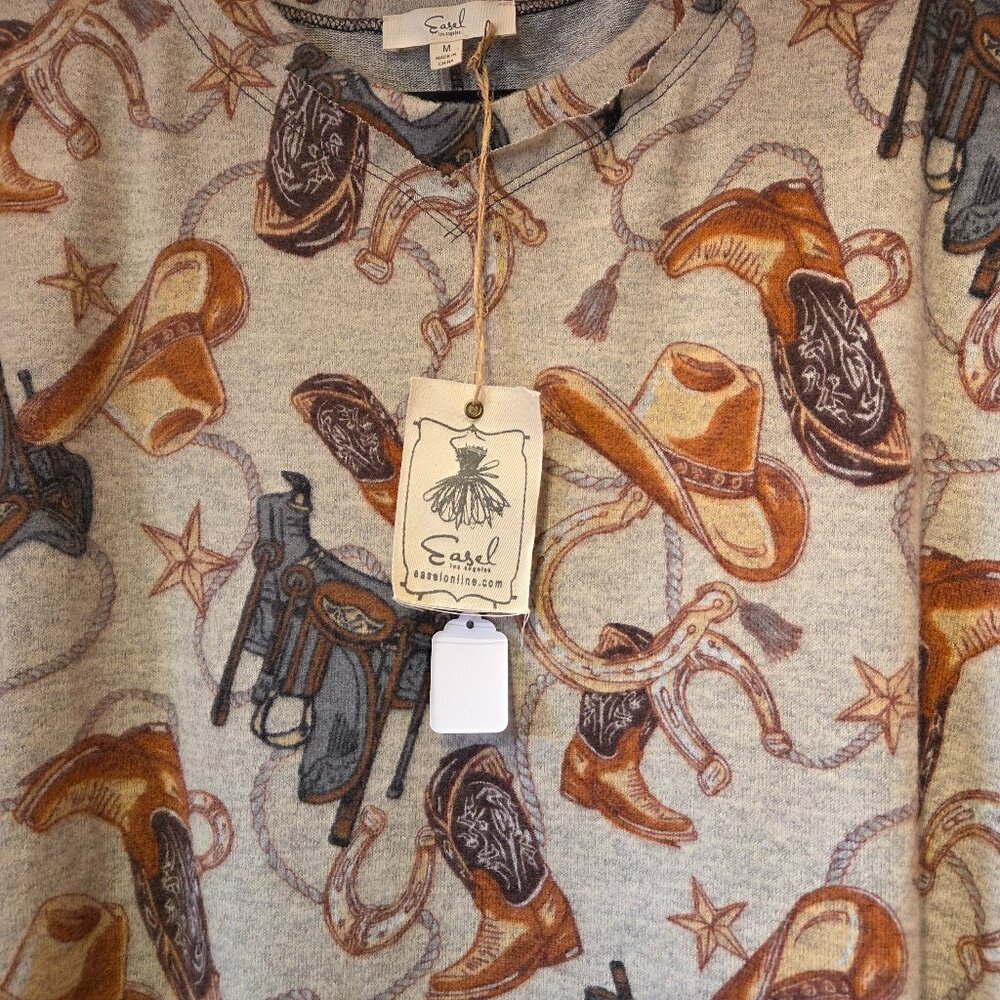 Easel Cowboy Motif.